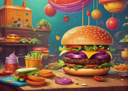 hamburger,hamburger set,burguer,burger,cheeseburger,burger king premium burgers,big hamburger,burgers,classic burger,fast food restaurant,veggie burger,the burger,hamburger plate,burger emoticon,hamburgers,food icons,cheese burger,big mac,mcdonald's,mcdonald,Illustration,Realistic Fantasy,Realistic Fantasy 05