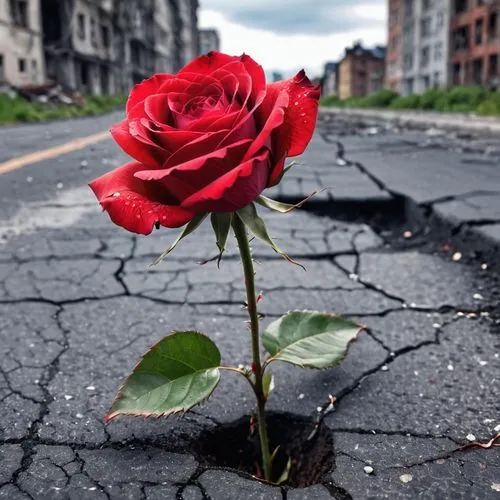 red rose in rain,historic rose,ground rose,romantic rose,landscape rose,red rose,Photography,General,Realistic