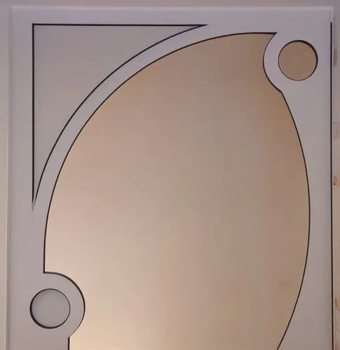 Converting the layout of a gypsum arch to an entrance to a room,an empty picture frame with a circular design,circle shape frame,art nouveau frame,exterior mirror,art nouveau frames,round frame,music 