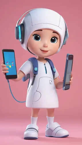 cartoon doctor,female nurse,female doctor,medic,chef,lady medic,nurse uniform,cute cartoon character,gadget,medical technology,electronic medical record,telephone operator,mini e,woman holding a smartphone,nurse,midwife,children's operation theatre,dental hygienist,women in technology,music on your smartphone,Unique,3D,3D Character