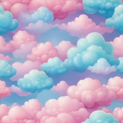 pastel wallpaper,cotton candy,cloudmont,clouds - sky,cumulus clouds,clouds,Illustration,Abstract Fantasy,Abstract Fantasy 11