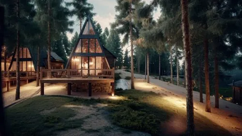 house in the forest,treehouses,tree house hotel,forest house,3d rendering,tree house,render,forest chapel,3d render,kampung,rumah gadang,treehouse,chalet,wooden house,timber house,holiday villa,3d rendered,inverted cottage,lodge,ecovillage