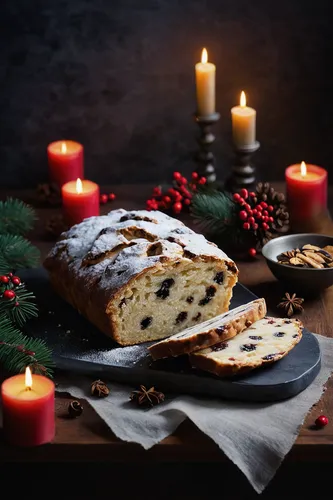 christmas stollen,christmas pastry,christmas cake,panettone,stollen,raisin bread,finnish nut bread,christmas pudding,sugared pancake with raisins,christmas pastries,vasilopita,babka,yule log,mystic light food photography,advent,danish nut cake,1advent,christmas menu,advent time,mixed fruit cake,Illustration,Japanese style,Japanese Style 17