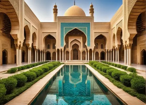 sultan qaboos grand mosque,king abdullah i mosque,sheihk zayed mosque,zayed mosque,al nahyan grand mosque,islamic architectural,abu dhabi mosque,sheikh zayed grand mosque,mamounia,grand mosque,persian architecture,the hassan ii mosque,sheikh zayed mosque,shahi mosque,qasr al watan,marble palace,meknes,medinah,rohm,hassan 2 mosque,Illustration,Realistic Fantasy,Realistic Fantasy 06