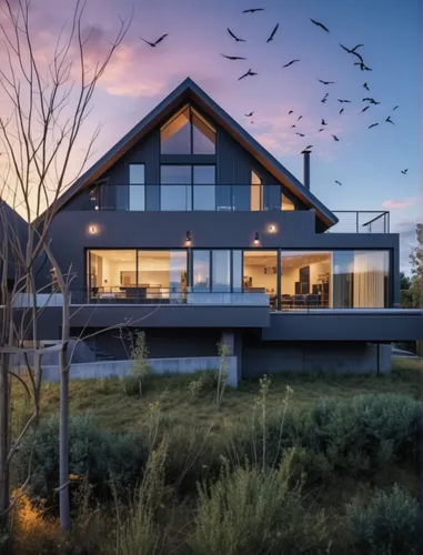 dunes house,modern house,house by the water,beautiful home,new england style house,timber house,modern architecture,smart home,mid century house,flock house,eco-construction,house with lake,residential house,birds perched,large home,wooden house,house in the mountains,smart house,crane houses,inverted cottage,Photography,General,Realistic