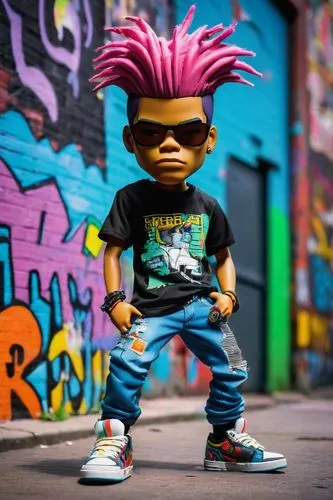 punk,2d,bart,mohawk,funko,3d figure,mini e,punk design,smurf figure,abel,scandia gnome,cartoon character,scandia gnomes,gnome,action figure,gangstar,actionfigure,johnny jump up,dj,rap,Art,Artistic Painting,Artistic Painting 51