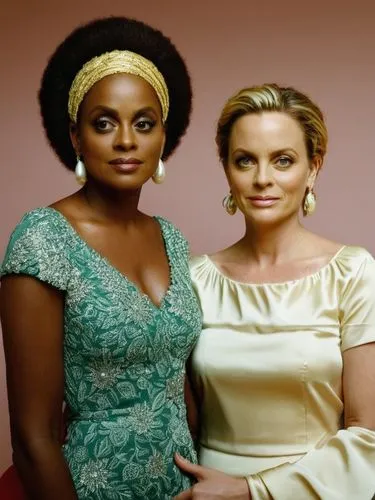 Amy Poehler und Tina Fey,two women pose for a pograph while one woman is looking at the camera,chimamanda,adichie,morcheeba,abbington,liberians,empresses,Photography,Black and white photography,Black 