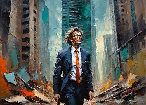 abstract corporate,salaryman,jasinski,wallstreet,businessman,wall street,world digital painting,city ​​portrait,corporate,pedestrian,litigator,elkann,hauer,zinn,banker,pacitti,geithner,vertigo,ceo,renacci,Conceptual Art,Oil color,Oil Color 20