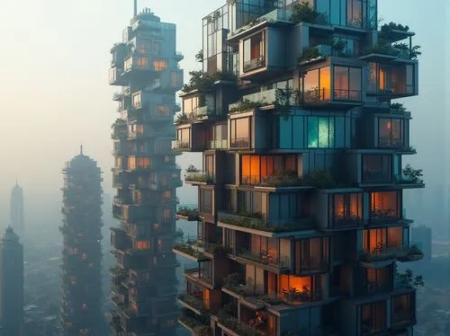 urban towers,futuristic architecture,sky apartment,apartment block,skyscraper,high rises,cube stilt houses,residential tower,ctbuh,skyscraper town,apartment building,apartment blocks,microdistrict,ecotopia,futuristic landscape,high rise building,skyscrapers,arcology,condos,the skyscraper,Photography,General,Realistic