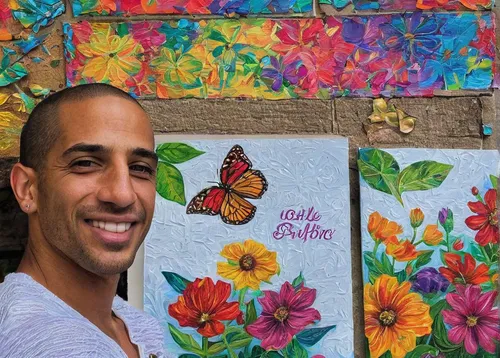 flower wall en,flower painting,floral rangoli,mural,lepidopterist,floral background,italian painter,latino,flower art,butterfly floral,abdel rahman,flower background,portrait background,street artist,painting technique,artist portrait,moths and butterflies,antigua guatemala,butterflies,photo painting,Illustration,Paper based,Paper Based 09