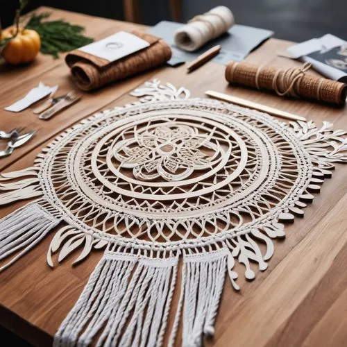 doilies,doily,macrame,dreamcatcher,tablescape,dream catcher,place setting,placemats,quipu,table setting,trivet,lacemaking,basketry,placemat,table decoration,handicrafts,potholder,patterned wood decoration,wood carving,lughnasadh,Unique,Design,Logo Design