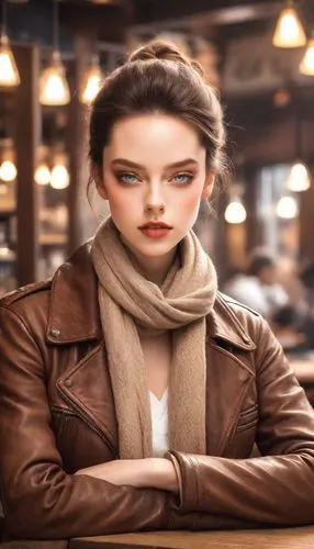 leather texture,women fashion,woman in menswear,photoshop manipulation,female model,oilskin,Photography,Cinematic