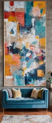 abstract painting,modern decor,boho art,mid century modern,contemporary decor,mid century sofa,contemporary,abstract artwork,bohemian art,interior decor,henningsen,mondriaan,rauschenberg,wall art,living room,quadro,interior design,paintings,boho art style,mid century,Conceptual Art,Oil color,Oil Color 20