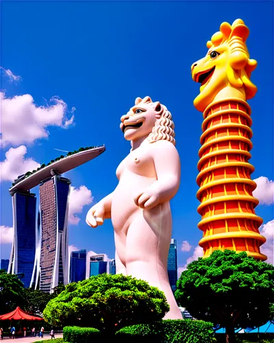 merlion,asian architecture,pudong,singapore landmark,tianjin,shangrila,qilin,fantasy city,bird kingdom,guangzhou,lumpur,hainan,singapura,dragon palace hotel,lujiazui,cotai,asiatique,shangai,imaginasian,moc chau hill,Unique,3D,Clay