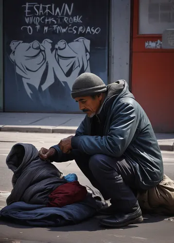 street artist,street artists,homeless man,unhoused,poverty,homeless,exclusion,gezi,helping people,soup kitchen,toulouse,euro crisis,st-denis,samaritan,paris,social service,economic crisis,helping hands,economic refugees,charity,Conceptual Art,Sci-Fi,Sci-Fi 25