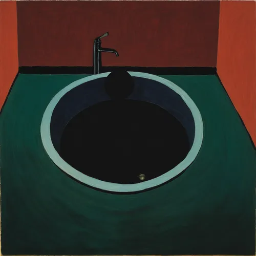 blackball (pool),washbasin,sink,olle gill,porthole,kitchen sink,diving bell,basin,klaus rinke's time field,drinking fountain,turntable,oil,cistern,ceramic hob,matruschka,plumbing fixture,wash basin,black table,handpan,geocentric,Art,Artistic Painting,Artistic Painting 09