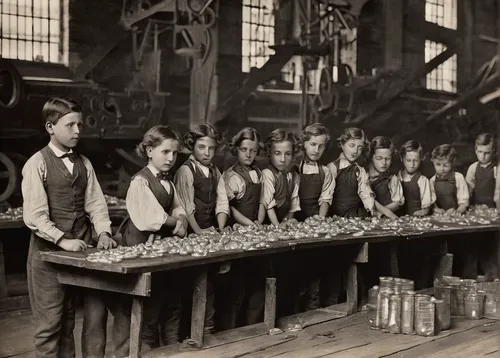 girl scouts of the usa,workers,workhouse,child labour,assembly line,the production of the beer,shakers,prohibition,labors,brick-making,miners,shoemaking,old trading stock market,forced labour,the labor,the coca-cola company,hat manufacture,manufacture,jewelry manufacturing,women in technology,Illustration,Realistic Fantasy,Realistic Fantasy 39