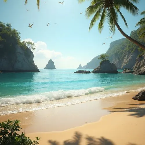 tropical beach,beach landscape,beautiful beaches,dream beach,beautiful beach,beach scenery,tropical sea,mountain beach,paradise beach,caribbean beach,castaway beach,tropical island,seclude,coastal landscape,full hd wallpaper,brazilian beach,caribbean,the caribbean,paradises,sand coast,Photography,General,Realistic