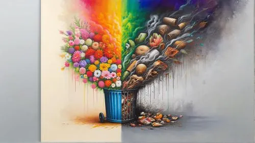 flower vase,flower painting,vase,colourful pencils,oil painting on canvas,coloured pencils,colored pencils,fireworks art,art painting,flower art,sunflowers in vase,paint brushes,colour pencils,spray r