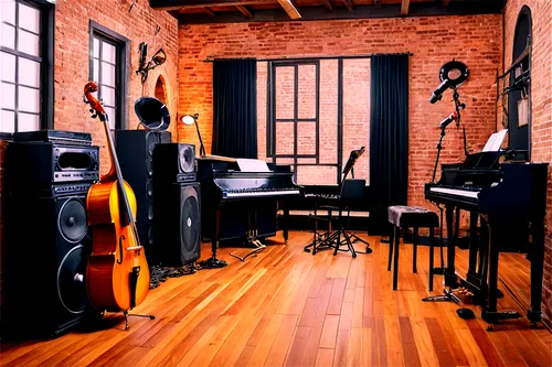 music studio,recording studio,rental studio,home studios,instruments,studio,sound studio,home studio,contrabass,instrumentations,in a studio,studios,music instruments,upright bass,studio photo,music conservatory,studio shot,aqua studio,playing room,home recording,Art,Classical Oil Painting,Classical Oil Painting 01