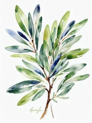 watercolor leaves,watercolour leaf,watercolor leaf,watercolor pine tree,bay laurel,watercolor tree,olive tree,bay leaf,eucalyptus,botanical print,olive branch,cherry laurel,bay-leaf,leaves,curry leaves,mandarin leaves,watercolor texture,blue leaf frame,tree leaves,foliage leaves,Conceptual Art,Oil color,Oil Color 10