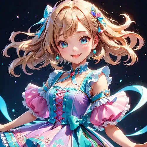 alice,luminous,fairy,fairy galaxy,cyan,wonderland,jessamine,flower fairy,azalea,fantasy girl,doll dress,radiant,cinderella,hatsune miku,fairy tale character,little girl fairy,magical,miku,starry,tumbling doll,Anime,Anime,General