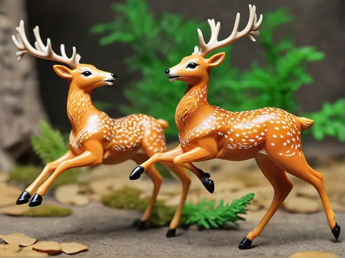 Dancing deer in zoo,gazelles,spotted deer,deers,european deer,schleich,antelopes,fawns,forest animals,pair of ungulates,woodland animals,stag,deer,manchurian stag,deer illustration,male deer,pere davi