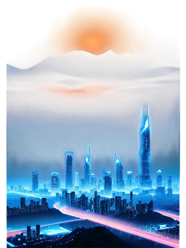 futuristic landscape,cybercity,city skyline,world digital painting,skyline,cityscape,cybertown,manama,fujairah,dhahran,dusk background,ajman,city scape,fantasy city,coruscant,dubia,extrasolar,dubay,dubai,cyberport,Illustration,Paper based,Paper Based 08