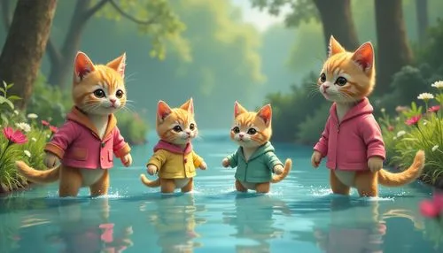 chipettes,aristocats,thunderclan,cat family,animal film,madagascans