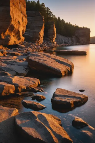 split rock,sandstone rocks,lake superior,sea stack,rock erosion,rocky coast,rocky beach,sandstone wall,united states national park,coastal landscape,three point arch,cliffs ocean,rock formations,sandstone,great lakes,cliff beach,salt rock,cliffs,gooseberry falls,coastline,Conceptual Art,Daily,Daily 18