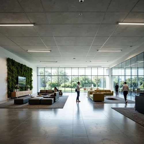 gensler,daylighting,modern office,concrete ceiling,lobby,phototherapeutics,assay office,interior modern design,oticon,offices,swedbank,bridgepoint,deloitte,headoffice,contemporary decor,oficinas,ideacentre,genentech,genzyme,epfl