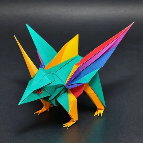 alebrije,origami,zygodactyl,jaggi,pterodactyl,airavata,Unique,3D,Isometric