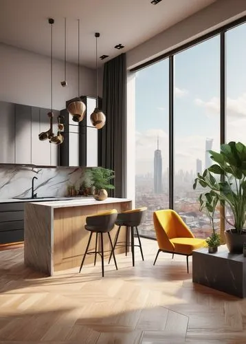 modern kitchen interior,modern kitchen,modern decor,modern minimalist kitchen,kitchen design,sky apartment,penthouses,apartment,kitchen interior,interior modern design,an apartment,appartement,shared apartment,modern room,home interior,contemporary decor,kitchen-living room,hardwood floors,scavolini,inmobiliaria,Illustration,Realistic Fantasy,Realistic Fantasy 07