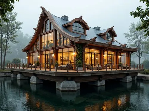 house by the water,house with lake,boathouse,boat house,wooden house,beautiful home,log home,pool house,forest house,summer cottage,dreamhouse,house in the mountains,house in the forest,houseboat,floating huts,timber house,luxury home,house in mountains,new england style house,asian architecture