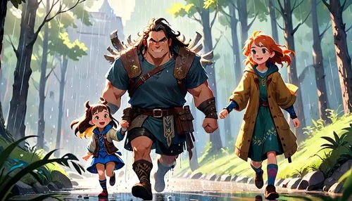 ohana,adventurers,woodlanders,dagur,travelers,dwarves,Anime,Anime,Cartoon