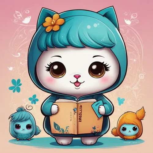 cute cartoon character,cute cartoon image,kids illustration,chibi girl,cartoon cat,doll cat,game illustration,cat kawaii,chibi,kawaii patches,blossom kitten,chibi kids,kawaii owl,illustrator,kawaii animals,capricorn kitz,bookworm,chibi children,little cat,kitten willow,Illustration,Abstract Fantasy,Abstract Fantasy 10