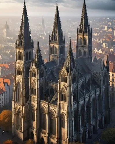 gothic church,nidaros cathedral,koln,aachen cathedral,ulm minster,aachen,spires,neogothic,ulm,cologne panorama,city of münster,erfurt,haunted cathedral,cologne cathedral,cologne,cathedral,bremen,ghent,neumuenster,matthias church,Conceptual Art,Fantasy,Fantasy 12