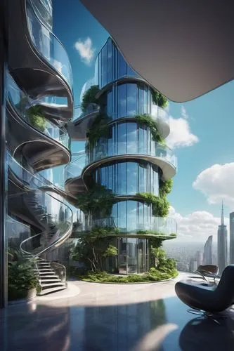 futuristic architecture,arcology,futuristic landscape,sky space concept,sky apartment,penthouses,futuristic art museum,terraformed,planta,solar cell base,ecotopia,modern architecture,seasteading,biomimicry,escala,residential tower,morphosis,terraforming,futuristic,bjarke,Illustration,Retro,Retro 10