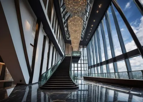 harpa,foyer,skybridge,glass wall,skywalks,penthouses,hallway,the observation deck,snohetta,glass facade,marina bay sands,tallest hotel dubai,structural glass,skywalk,lobby,elevators,pedway,dubay,observation deck,entrance hall,Illustration,Realistic Fantasy,Realistic Fantasy 35