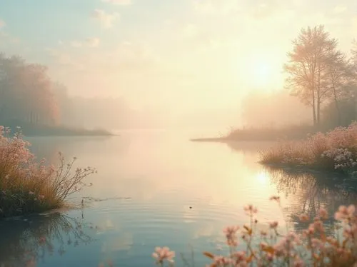 autumn morning,morning mist,autumn fog,spring morning,foggy landscape,river landscape,autumn idyll,beautiful lake,nature wallpaper,calmness,nature background,tranquility,nature landscape,beautiful landscape,meadow in pastel,quietude,forest lake,landscape nature,calm water,landscape background,Photography,General,Realistic