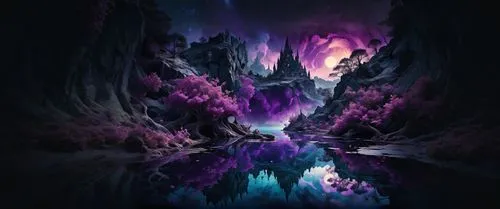 caverns,purpleabstract,cavern,chasm,ice cave,purple wallpaper