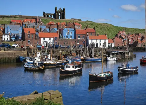 whitby,whitby goth weekend,goth whitby weekend,helgoland,tynemouth,robin hood's bay,orkney island,north sea coast,husum,whitby abbey,quay wall,crown engine houses,kilbraur,fife,aberdeenshire,fishing boats,harbour,saint john,sceleton coast,hanseatic city,Illustration,Retro,Retro 02