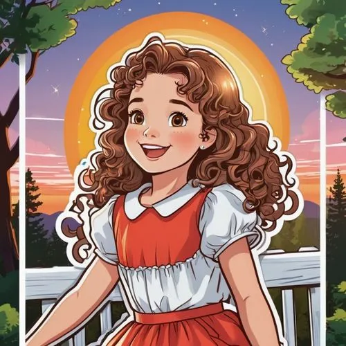 kotova,shirley temple,enriqueta,dorothy,avonlea,belarus,Unique,Design,Sticker