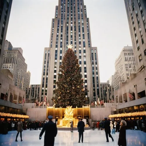 rockefeller plaza,rockefeller center,lubitel 2,radio city music hall,citycenter,winter wonderland,the christmas tree,tilt shift,new york,ice skate,christmastime,newyork,christmastide,christmas tree,christmas scene,skating rink,christmas landscape,5th avenue,christmas wallpaper,highmark,Photography,Documentary Photography,Documentary Photography 02