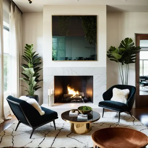 mid century modern,fireplace,berkus,mid century,contemporary decor,modern decor,Photography,General,Realistic