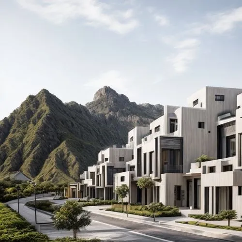 cube stilt houses,bendemeer estates,building valley,new housing development,dune ridge,residential,townhouses,modern architecture,blocks of houses,apartment complex,apartment buildings,terraces,apartm