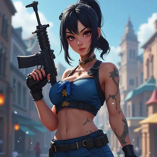 AK47,ChunLi,Fortnite