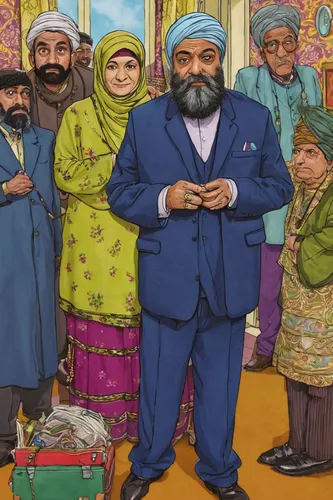 sikh,turban,shopkeeper,zoroastrian novruz,seven citizens of the country,vendors,orientalism,a collection of short stories for children,vendor,i̇mam bayıldı,bazaar,tajikistan,iranian nowruz,tailor,novruz,uzbekistan,the market,grand bazaar,afghani,the h'mong people,Illustration,Paper based,Paper Based 26