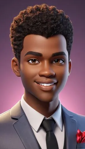 a black man on a suit,black businessman,tariq,nnamdi,african businessman,black professional,Unique,3D,3D Character