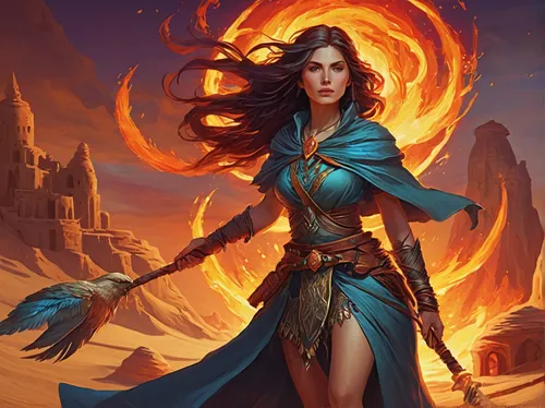 sorceress,fantasy portrait,blue enchantress,fiery,fantasy art,firedancer,artemisia,fire angel,fantasy woman,fire artist,dodge warlock,rosa ' amber cover,fire siren,wind warrior,fire dancer,pillar of fire,torch-bearer,mage,jaya,fantasy picture,Art,Classical Oil Painting,Classical Oil Painting 11